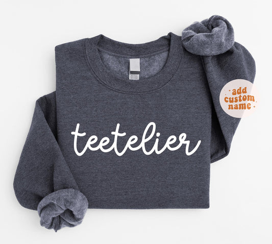 Custom Name Kids Sweatshirt, Custom Text Youth Sweater, Kids Crewneck