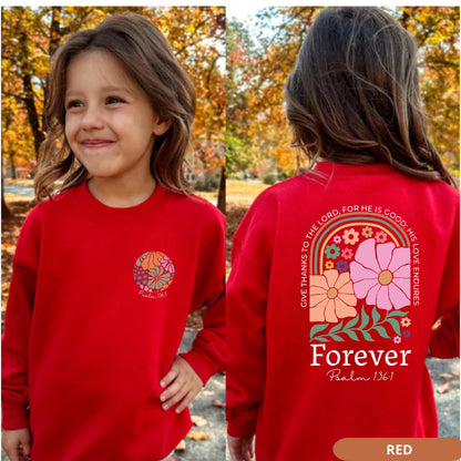 St Patricks Day Youth Sweatshirt, Lucky Shamrock Kids Crewneck, Lucky Clover Sweater