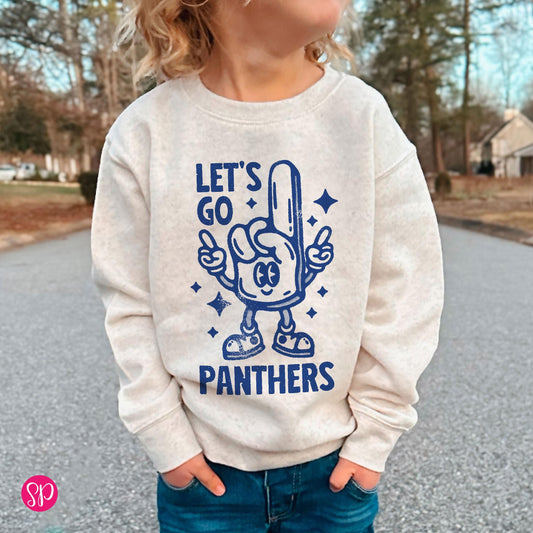 Retro Sports Youth Sweatshirt,  Personalized Foam Finger Team Mascot Kids Sweater