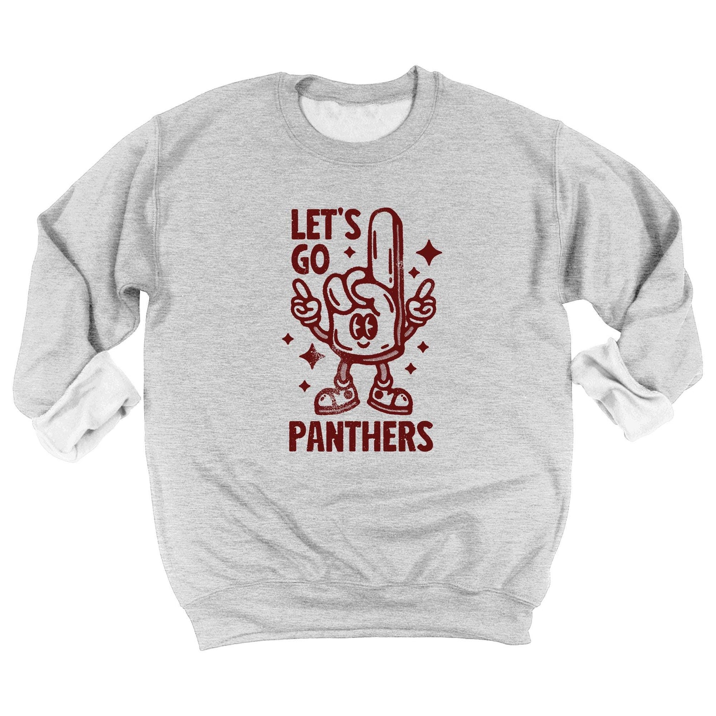 Retro Sports Youth Sweatshirt,  Personalized Foam Finger Team Mascot Kids Sweater