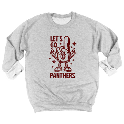 Retro Sports Youth Sweatshirt,  Personalized Foam Finger Team Mascot Kids Sweater